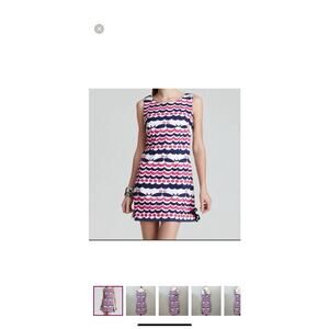 Lilly Pulitzer Delia Dress Whale Tail Print Women’s Size 8